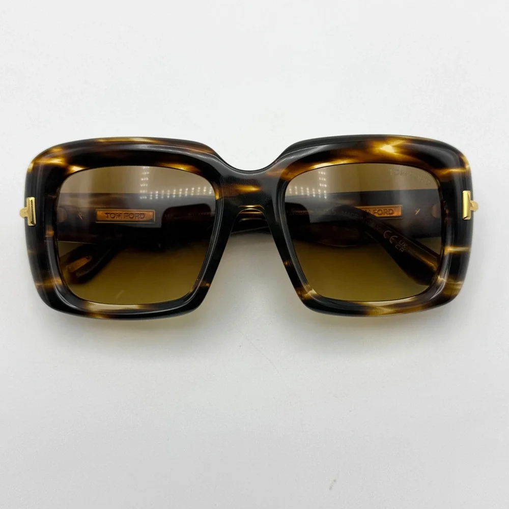 Tom Ford Sunglasses Icon TF1330 55F Havana Brown Frame Brown Gradient Lens 53mm